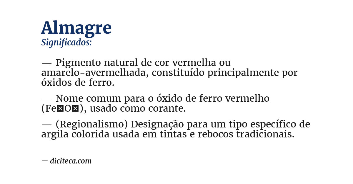 Significado de almagre