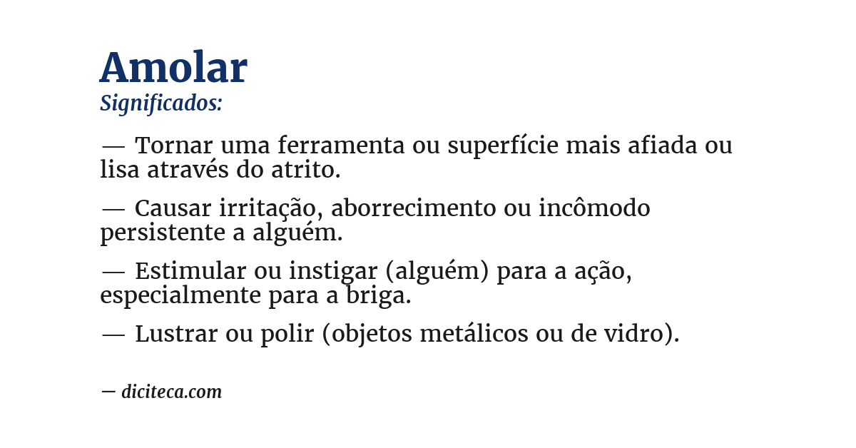 Significado de amolar