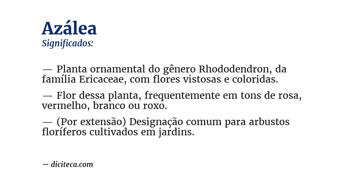 Significado de azálea