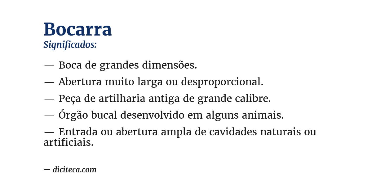 Significado de bocarra