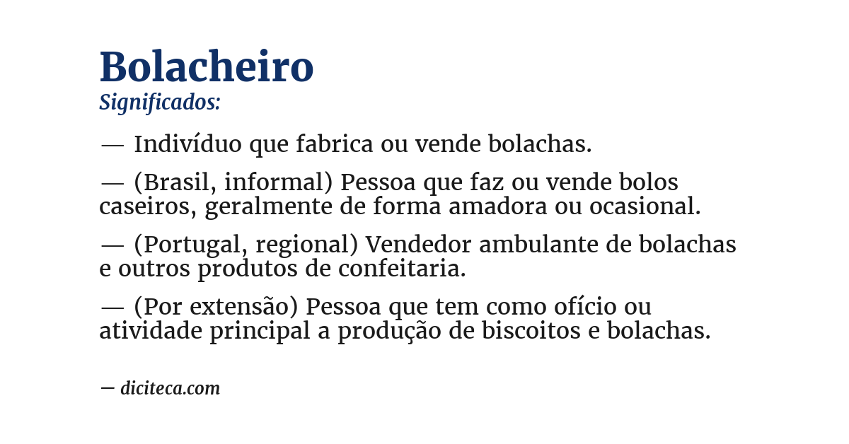 Significado de bolacheiro