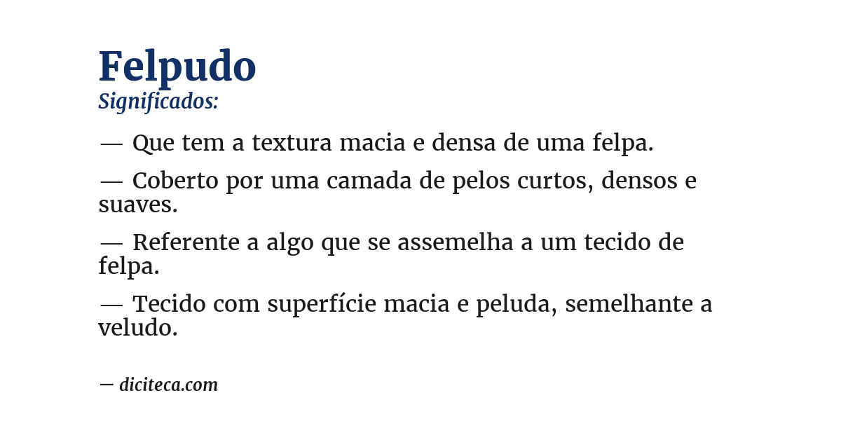Significado de felpudo