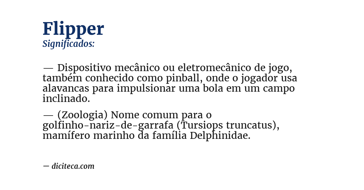 Significado de flipper