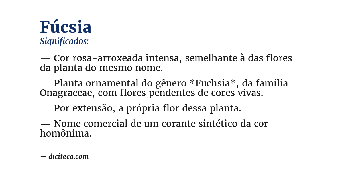 Significado de fúcsia