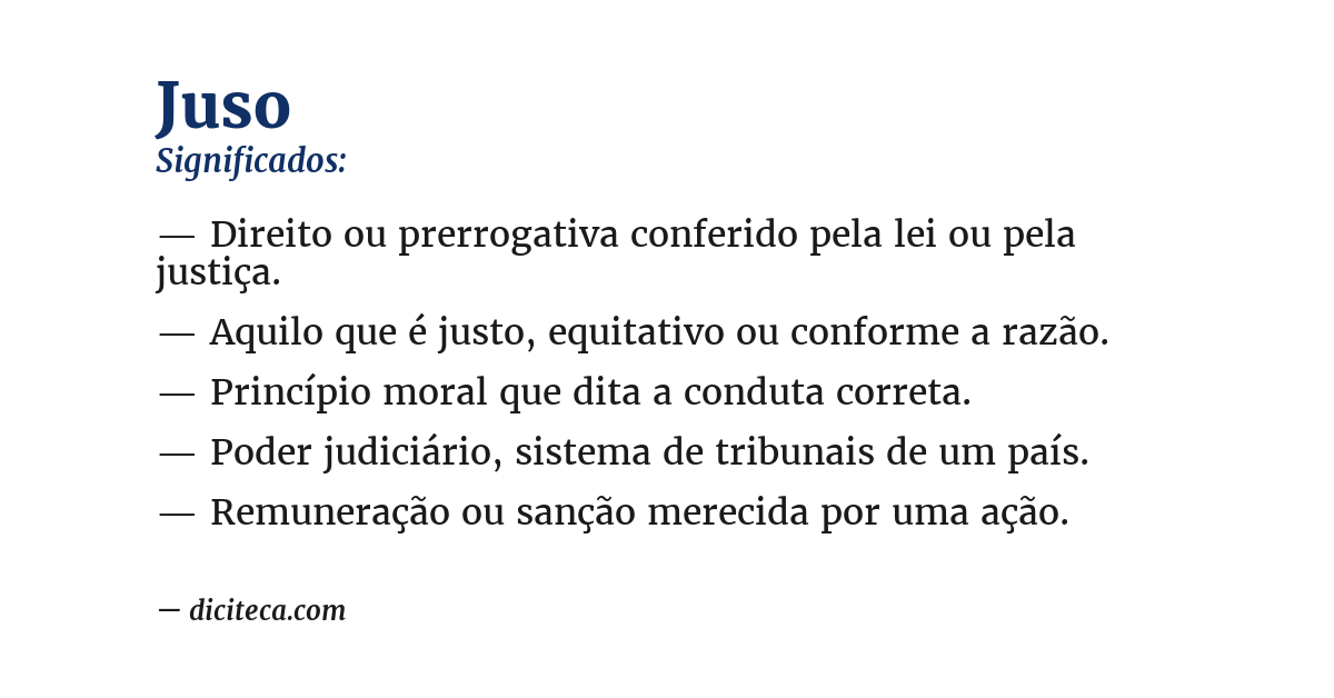 Significado de juso