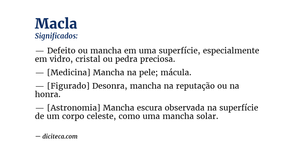 Significado de macla