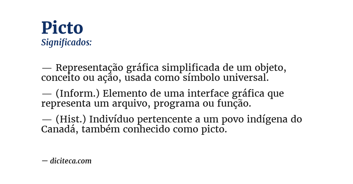 Significado de picto