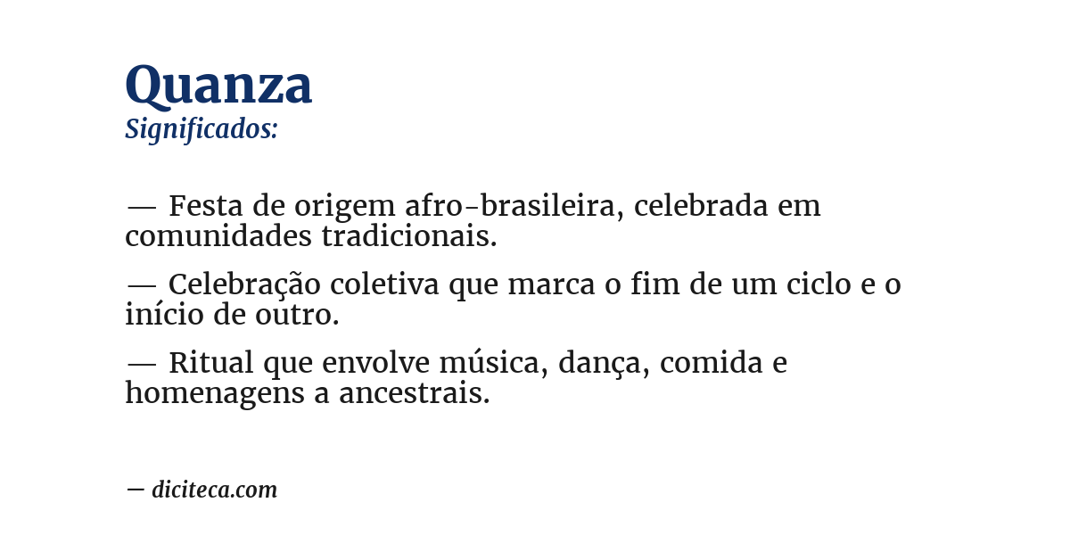 Significado de quanza