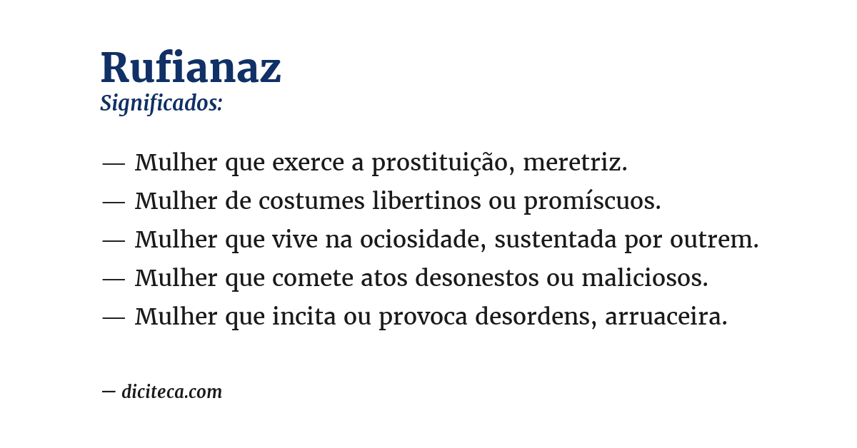 Significado de rufianaz