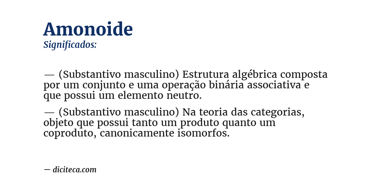 Significado de amonoide