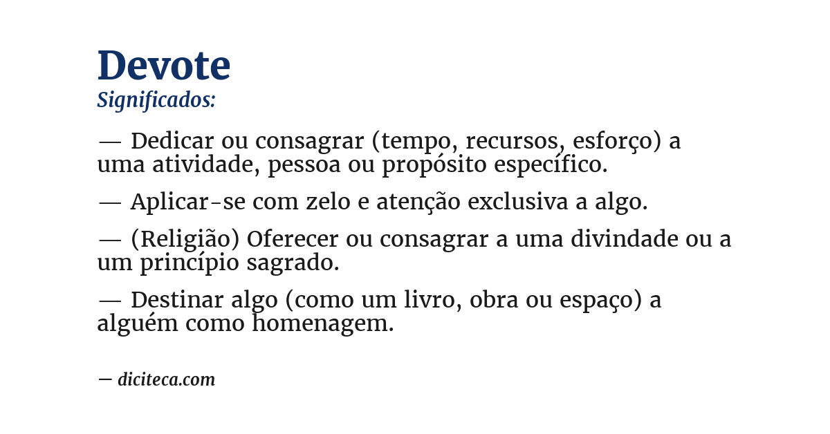 Significado de devote