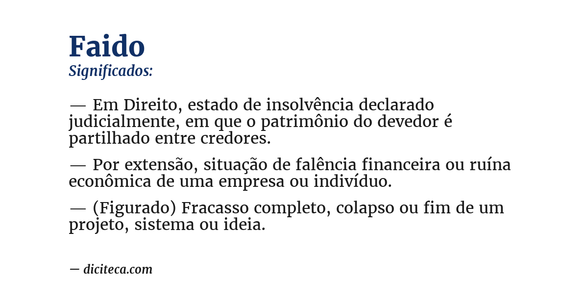 Significado de faido