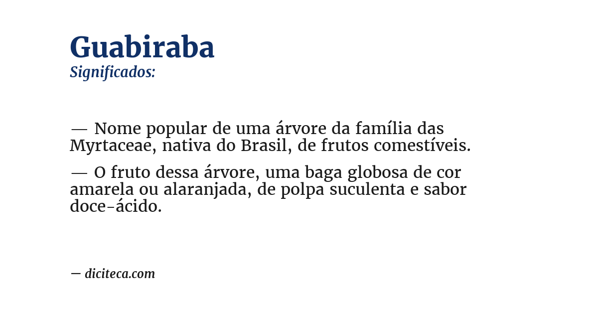 Significado de guabiraba
