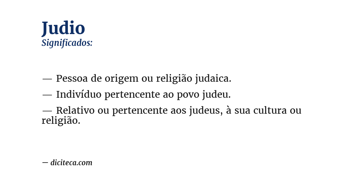 Significado de judio