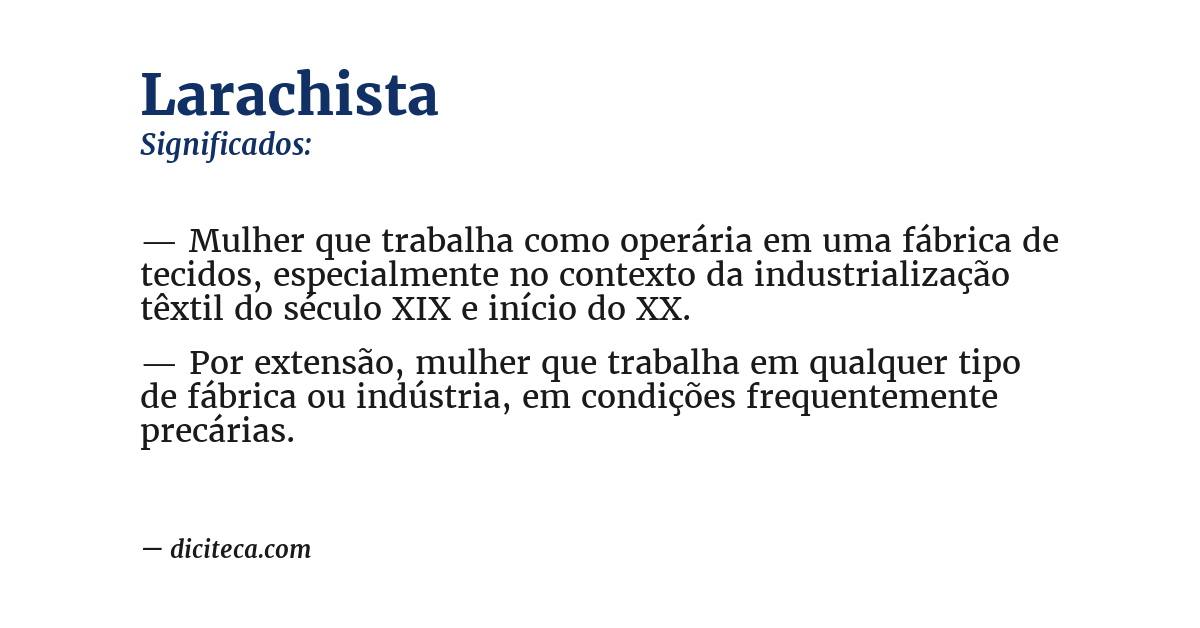 Significado de larachista