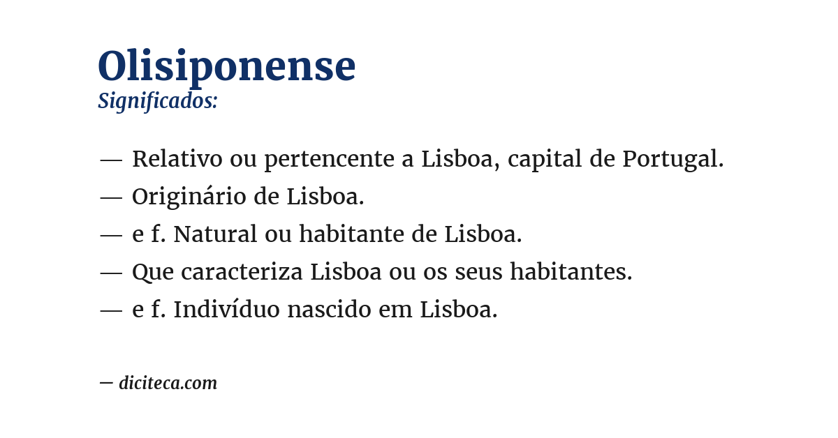 Significado de olisiponense