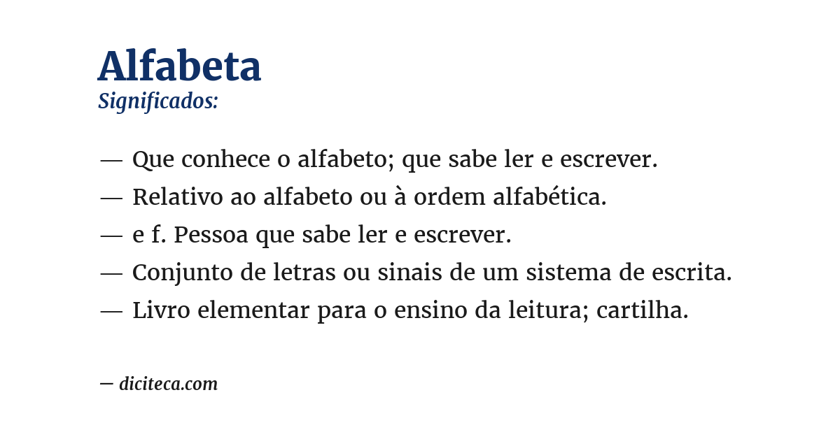 Significado de alfabeta