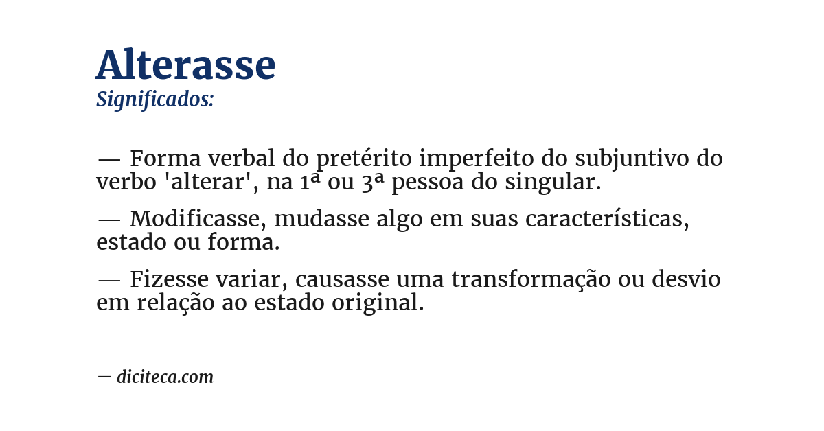 Significado de alterasse