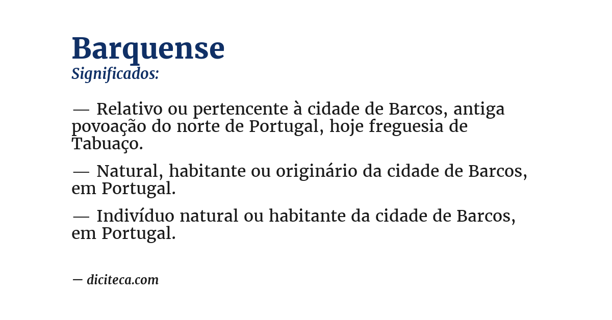 Significado de barquense