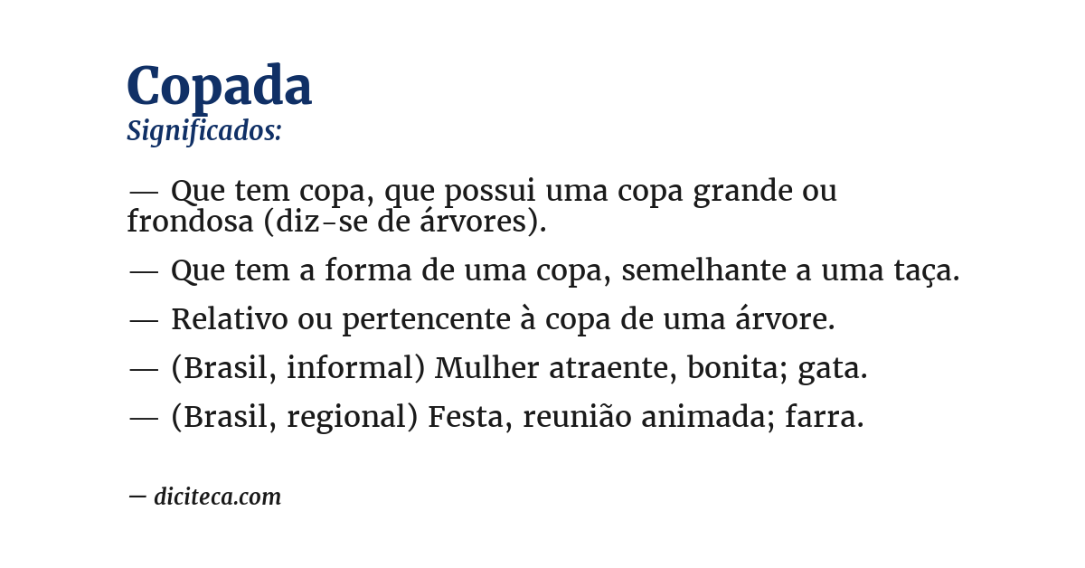 Significado de copada