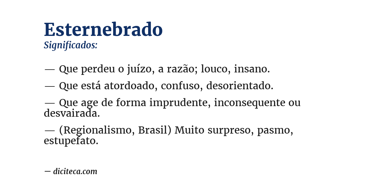Significado de esternebrado