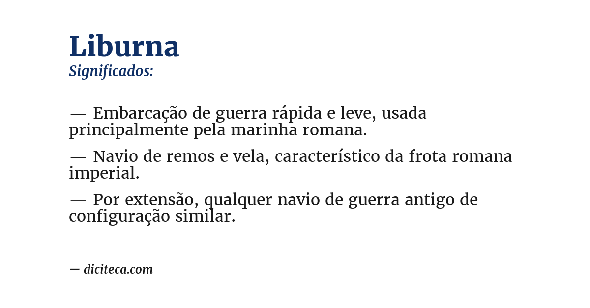 Significado de liburna