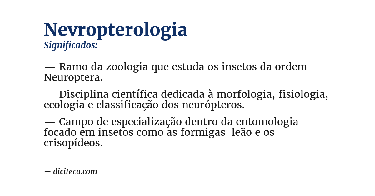 Significado de nevropterologia