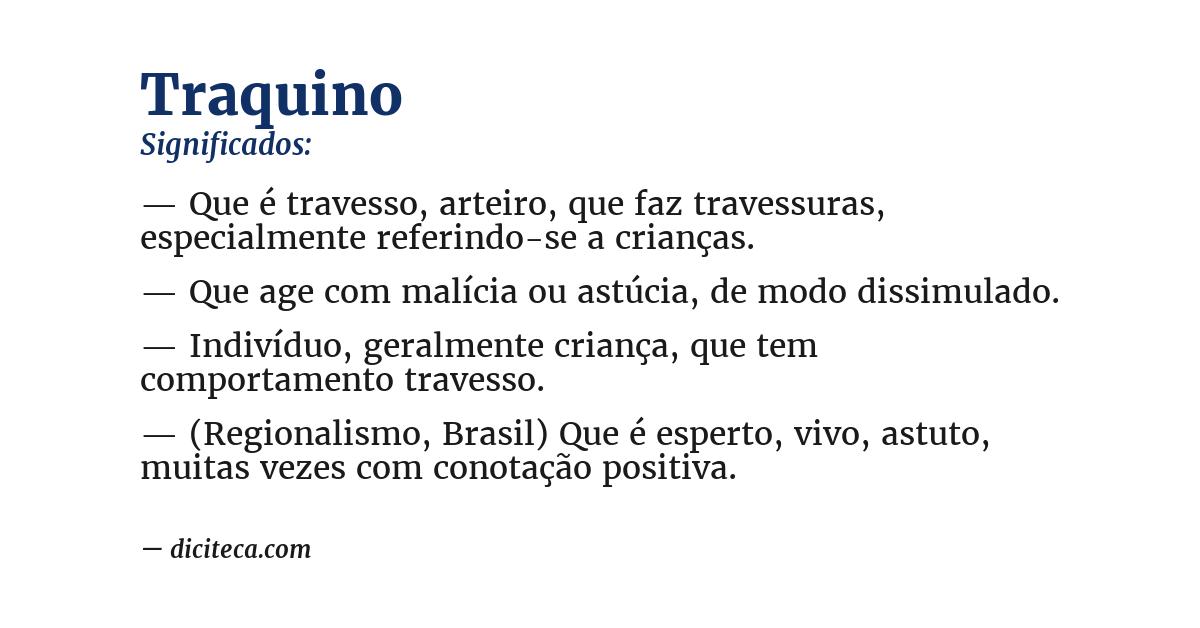 Significado de traquino