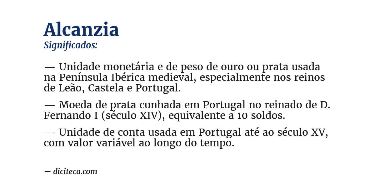 Significado de alcanzia