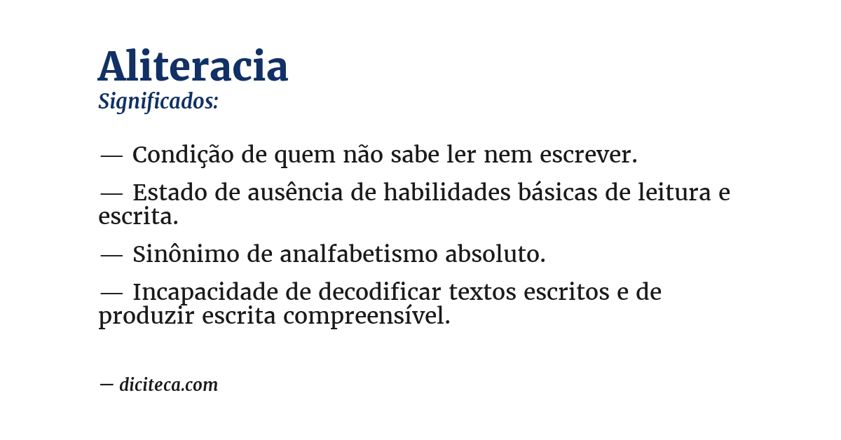 Significado de aliteracia