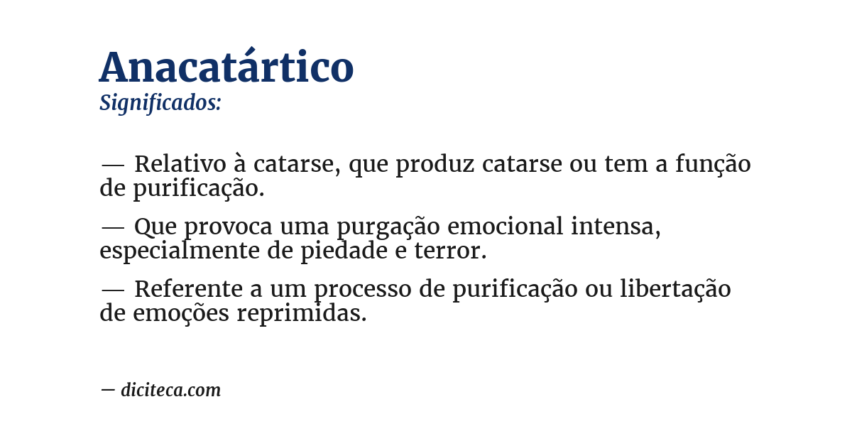 Significado de anacatártico