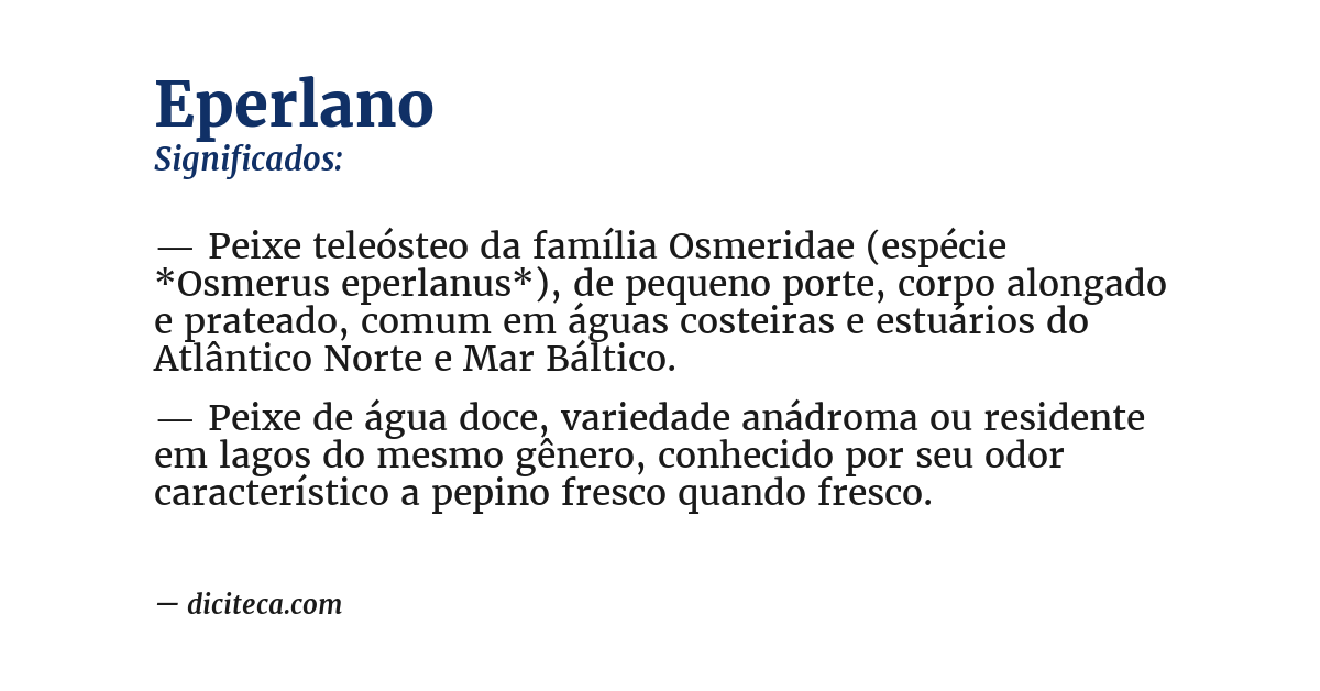 Significado de eperlano