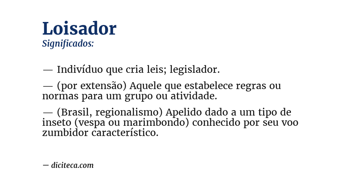 Significado de loisador
