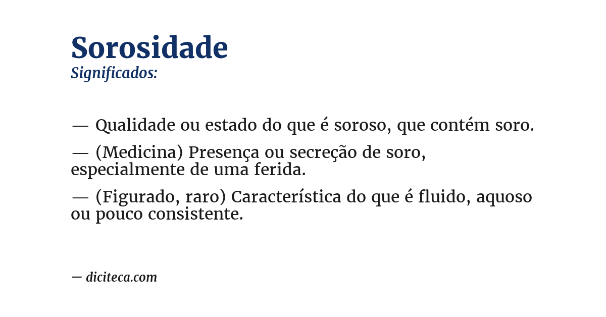 Significado de sorosidade