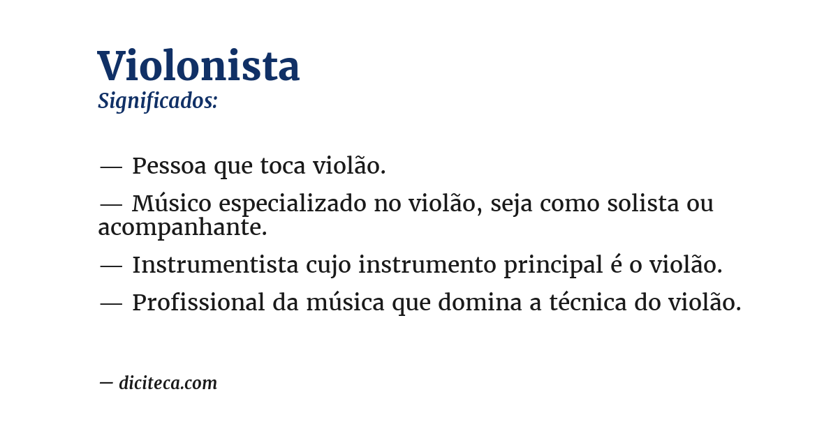 Significado de violonista