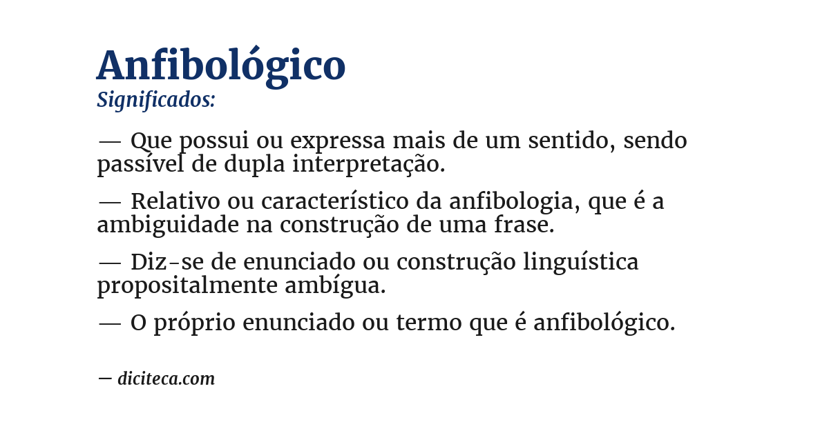 Significado de anfibológico