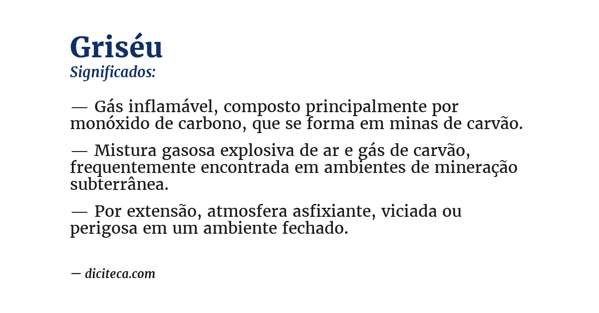 Significado de griséu