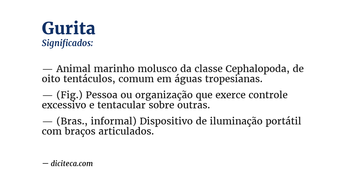 Significado de gurita