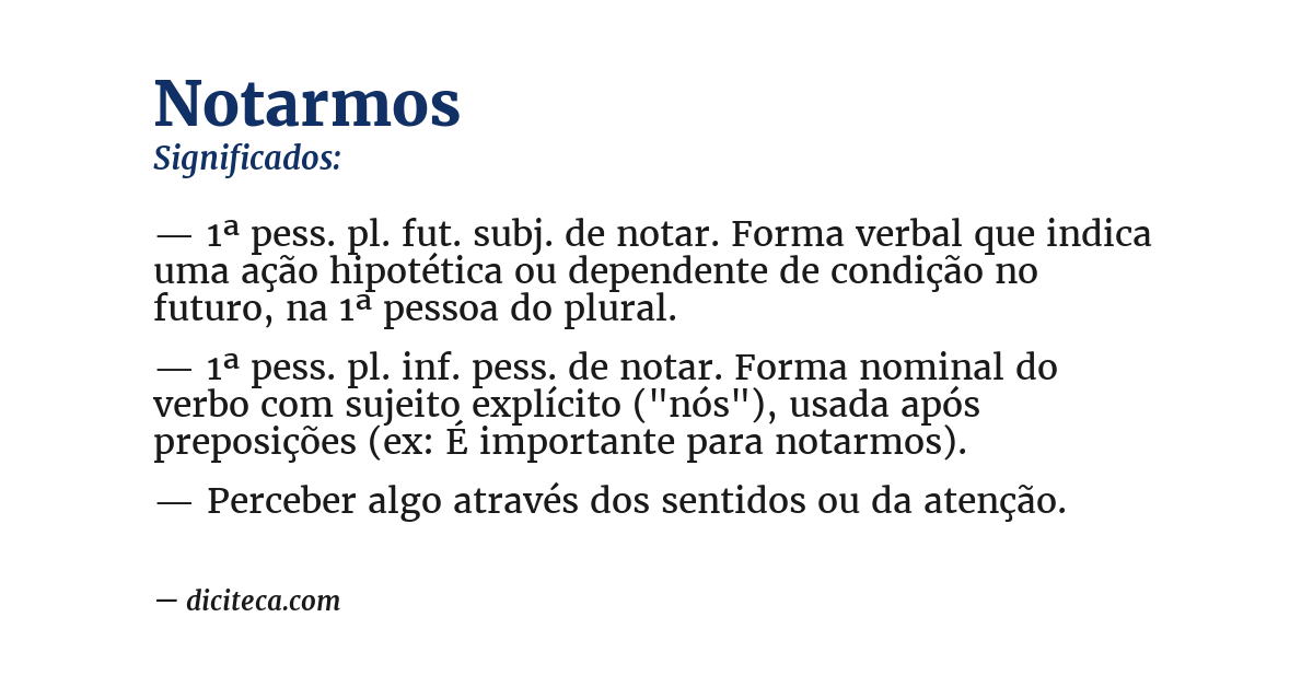 Significado de notarmos