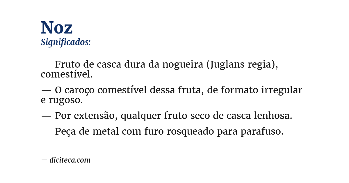 Significado de noz