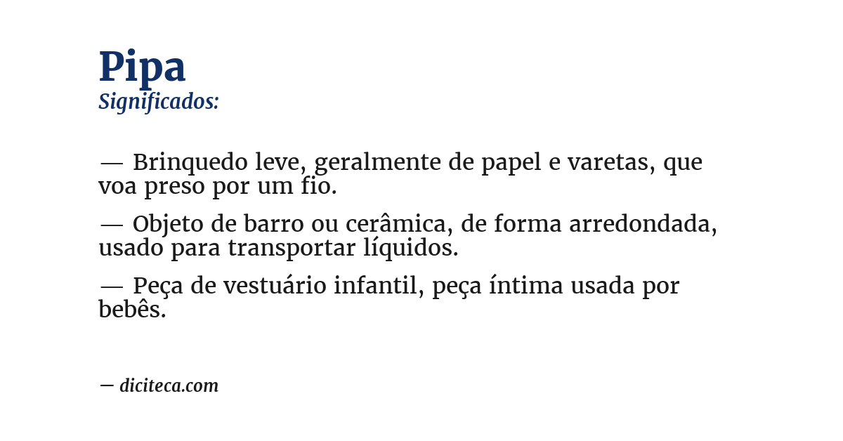 Significado de pipa