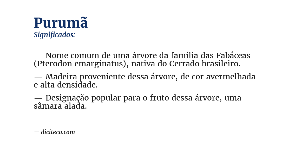 Significado de purumã