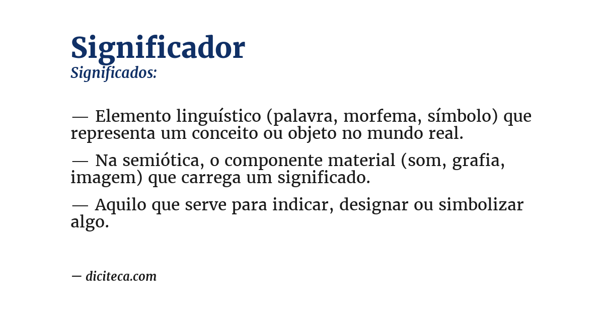 Significado de significador