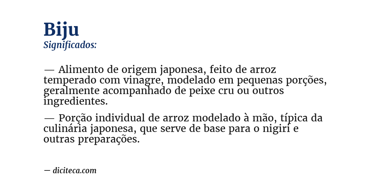 Significado de biju