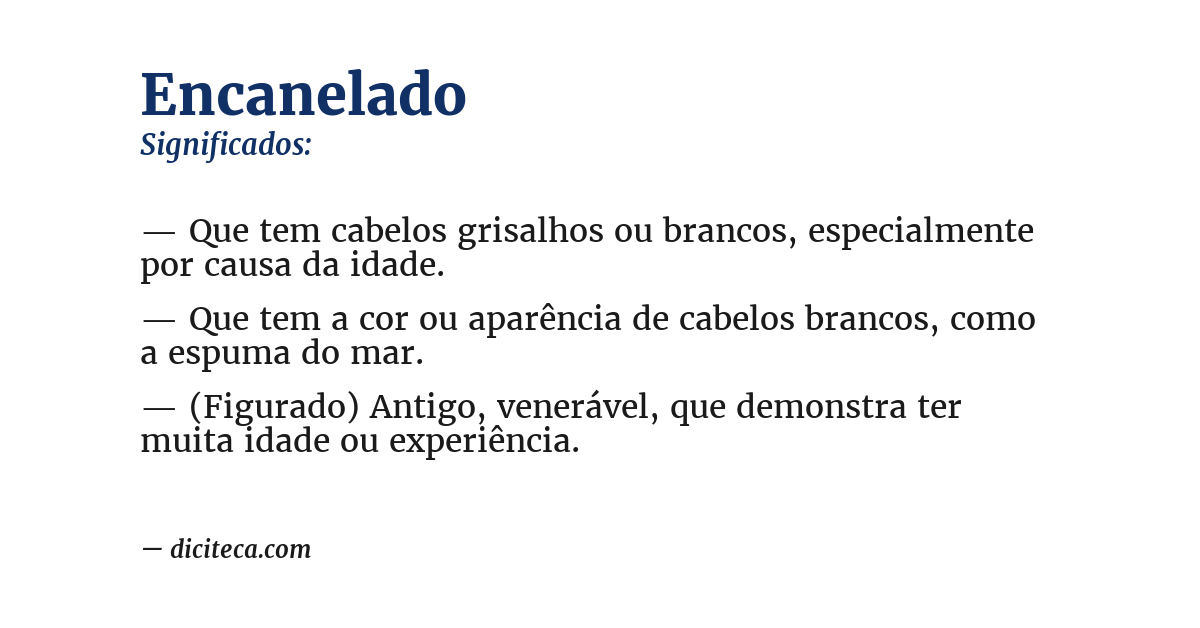 Significado de encanelado