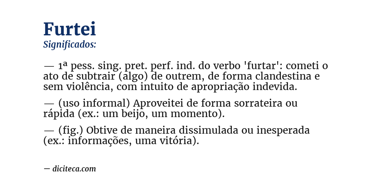 Significado de furtei