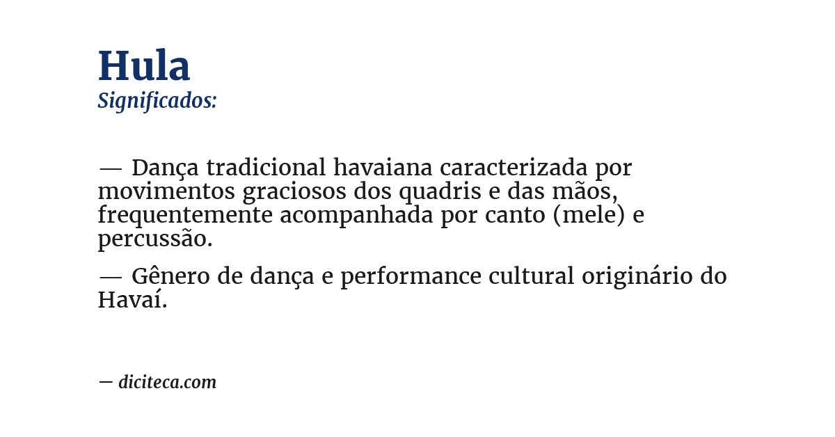 Significado de hula