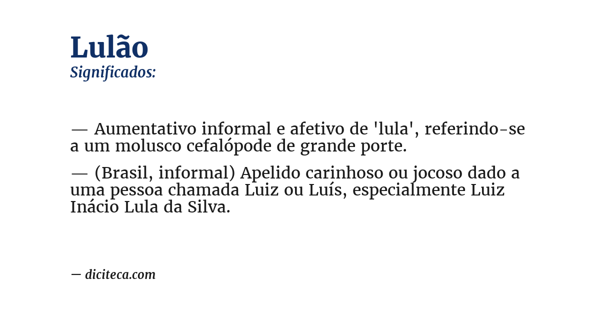 Significado de lulão