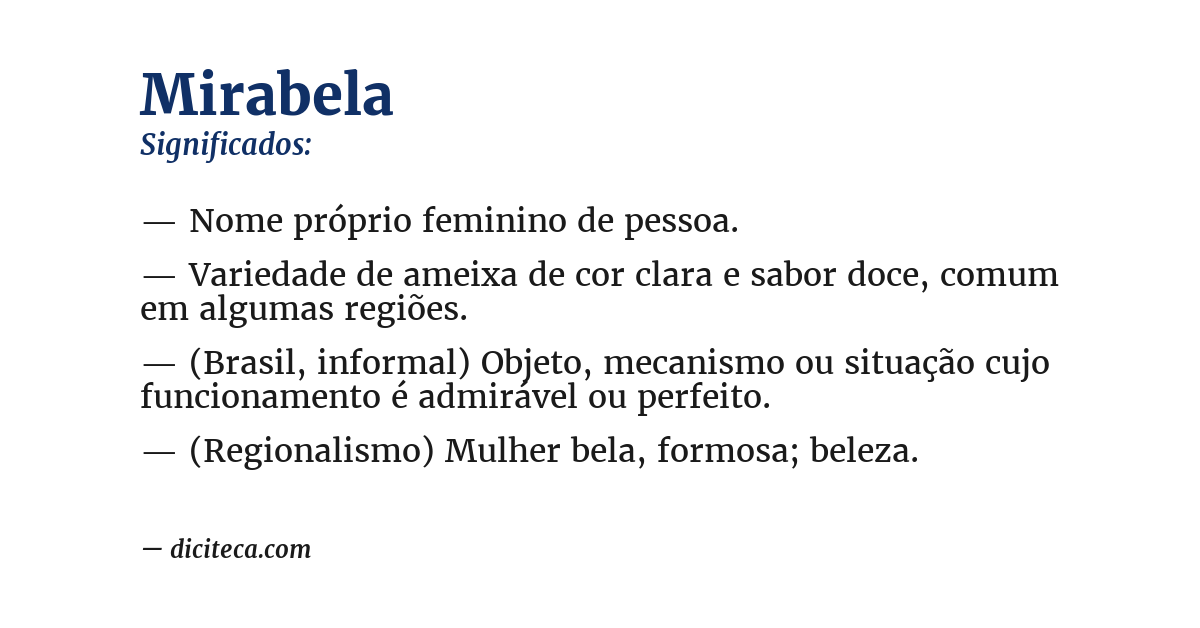 Significado de mirabela