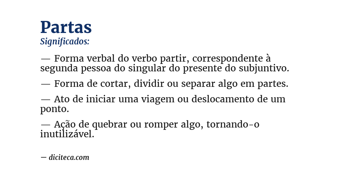 Significado de partas